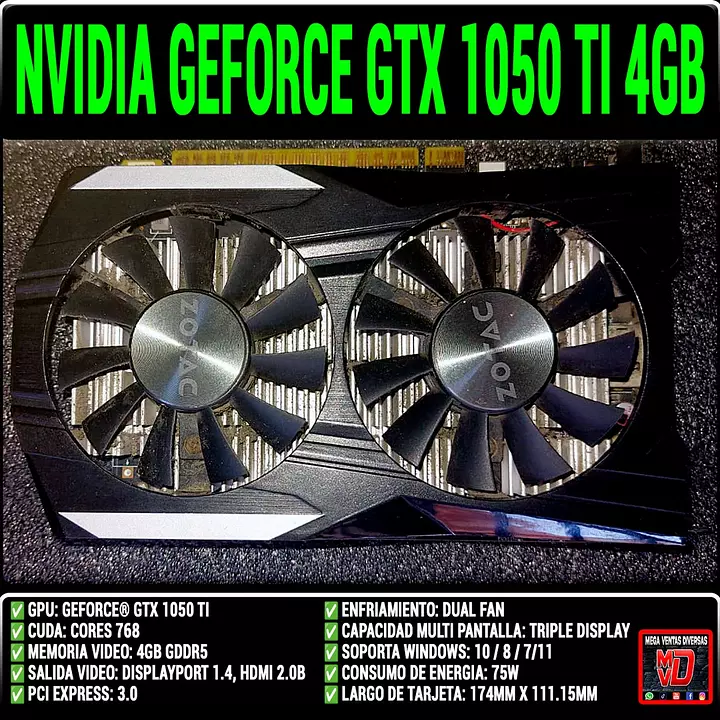 Corotos NVIDIA GeForce GTX 1050 Ti 4GB