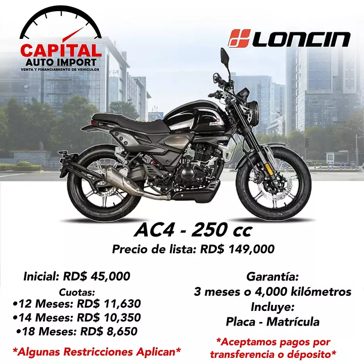 Corotos | Loncin Ac4 250cc