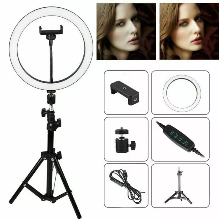 Aro de luz de 10 pulgas mas tripode ideal para video fotos tiktok