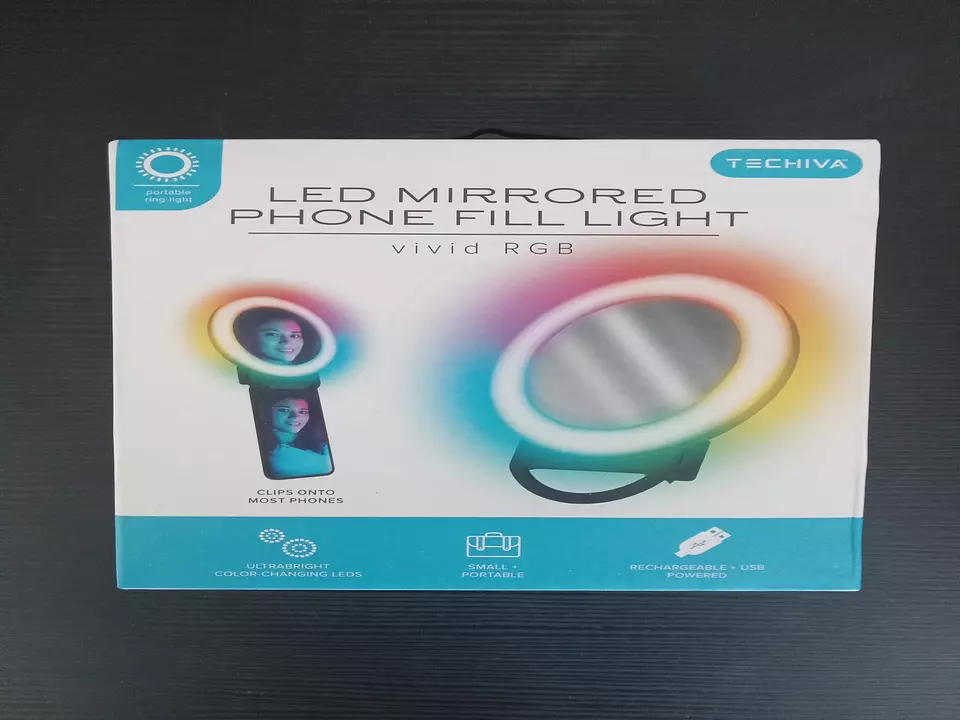 Aro Luz Led con espejo para celulares