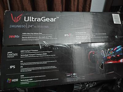 Monitor Gamer LG Ultragear 24 Pulgadas 144 Hz 1ms Fhd Ips