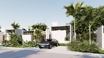 casas vacacionales y villas - Villas  Economicas en Punta Cana a dos Minutos del Club de Playa Macao