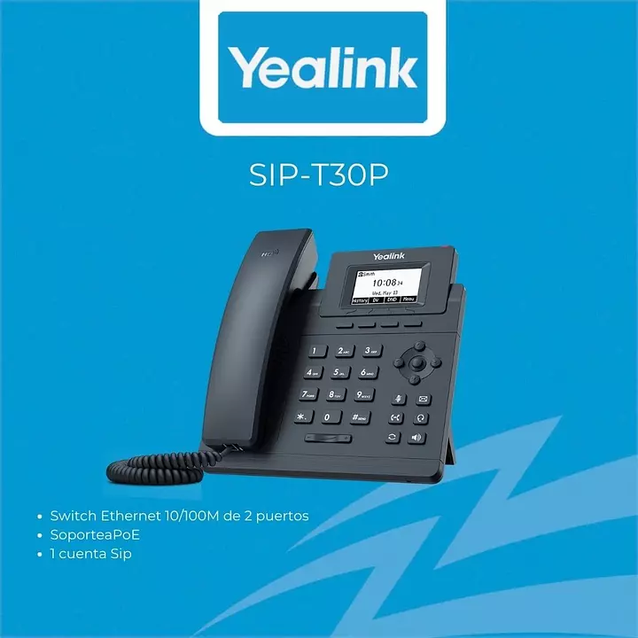 Teléfono Yealink T30P-T31P-T31G-T43U