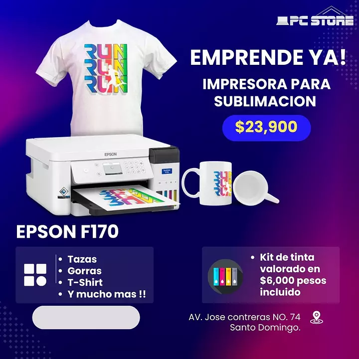 Impresora Epson F170 Para Sublimacion Wifi EPSON