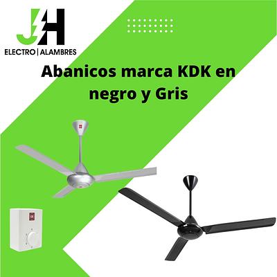 Corotos | Abanico De Techo KDK Negro Y Gris