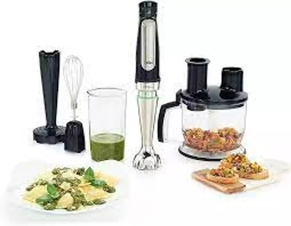 Corotos Batidora de mano Braun, MQ7077 con accesorios para batir, moler, picar, rayar.