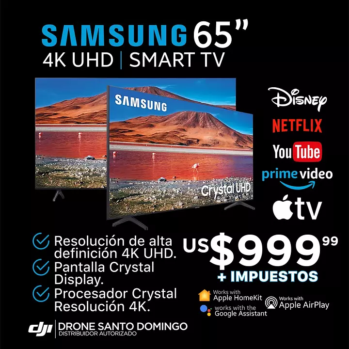 📺SMART TV 65" SAMSUNG 4K UHD📺