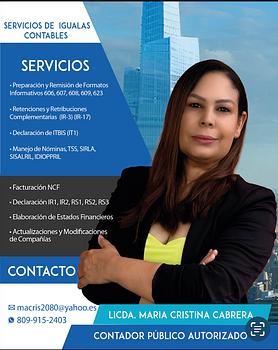 servicios profesionales - Igualas contables RD$5,000.00