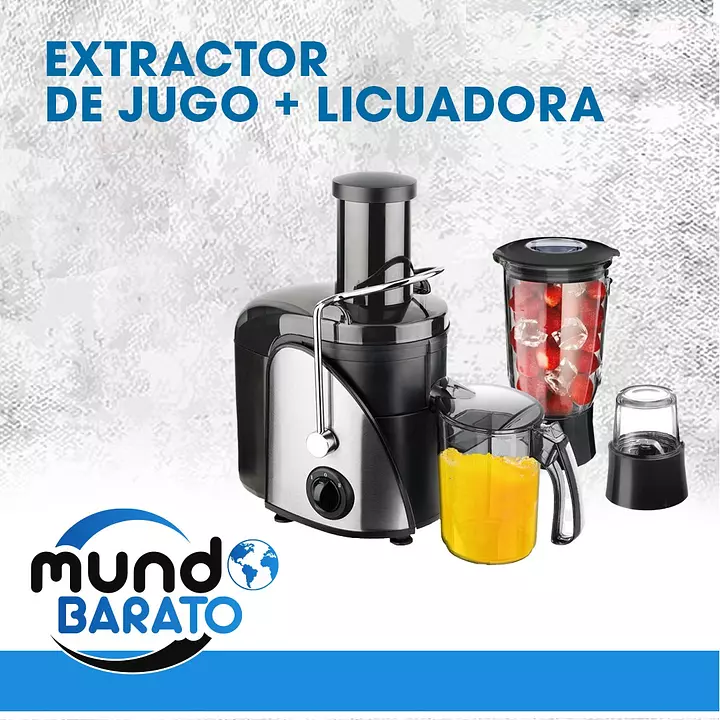 Extractor de Jugo Frutas y Vegetales 