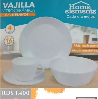 Vajilla vitroceramica best sale home elements