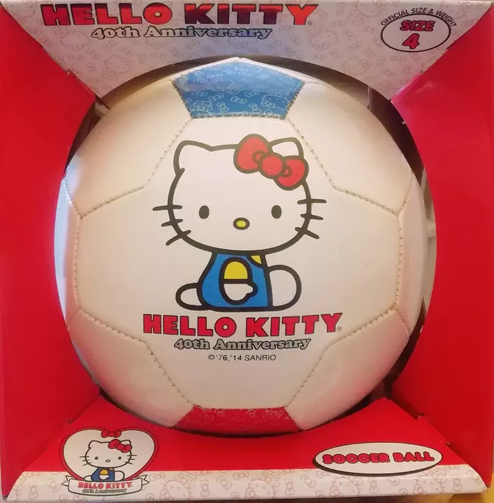 Corotos  Pelota futbol Hello Kitty 40 Aniversario! Rebajada de precio!