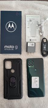 celulares y tabletas - Motorola G Stylus 5G de 256GB + 8GB RAM + 6.8 PULG + 50Mp Camara, Nuevos de Caja