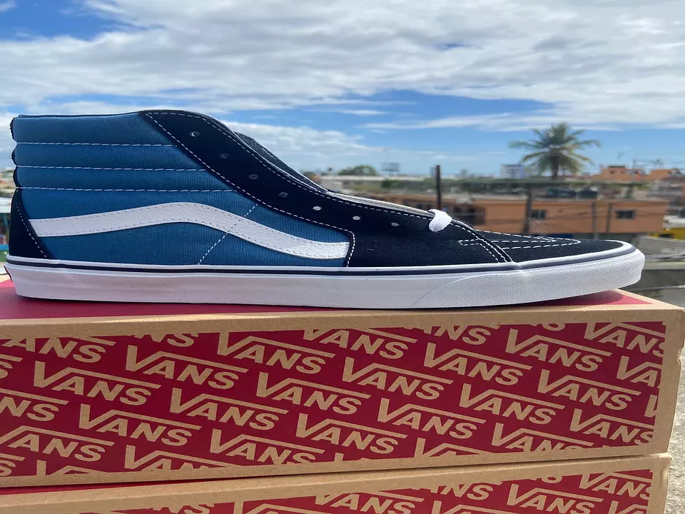 Vans shop altas azules