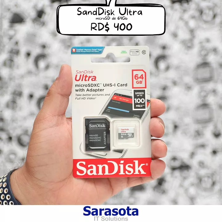 MEMORIA MICRO SD 64GB SANDISK ULTRA