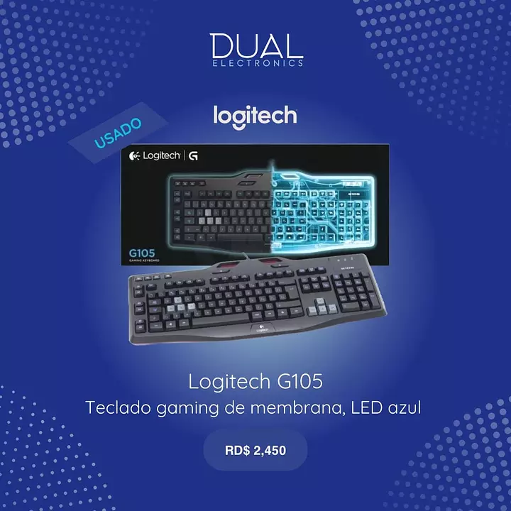 Teclado discount logitech g105