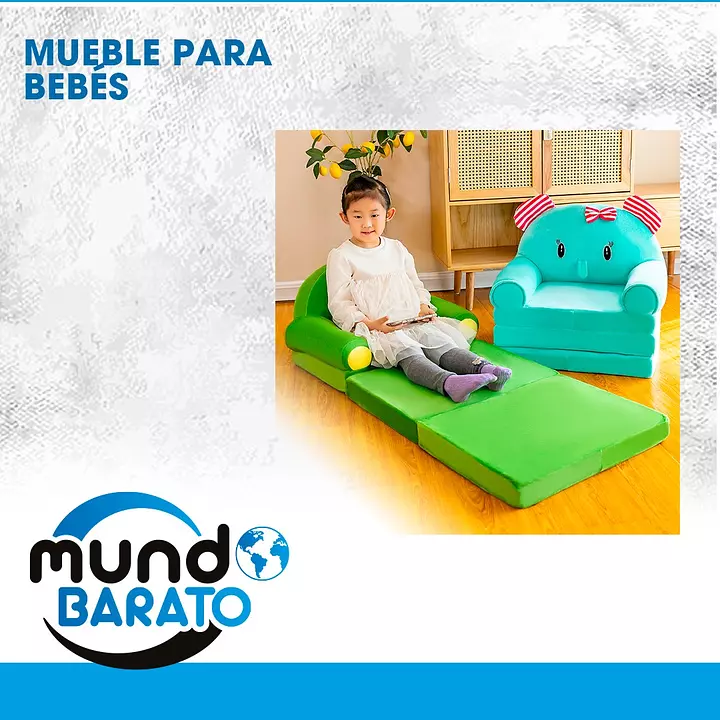 SOFA PLEGABLE MUEBLE PARA BEBES Y NIÑOS CAMA PLEGABLE