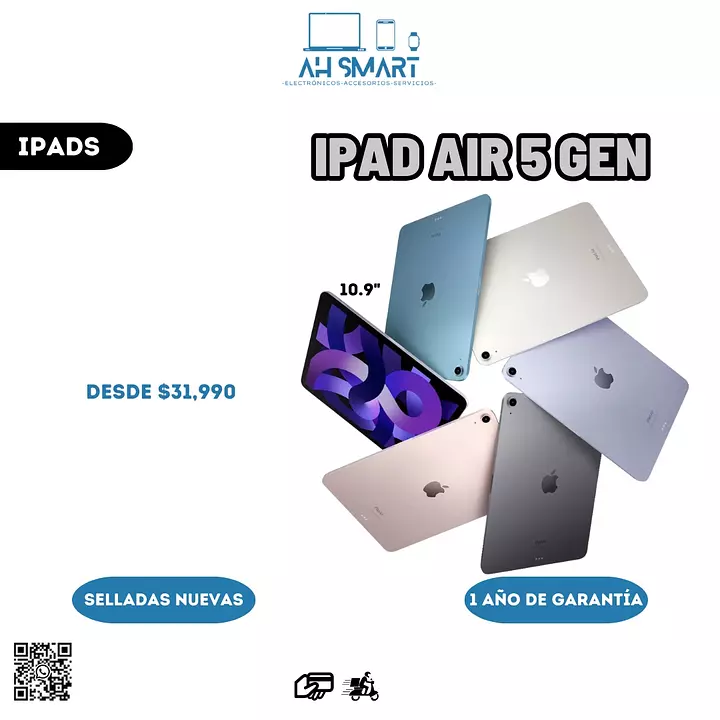 Corotos  iPad Air 5 Gen 64GB 256GB Selladas Nuevas (1 Año De Garantia)
