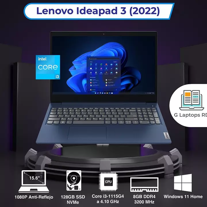 Lenovo - 2022 - IdeaPad 3 - Computadora portátil de
