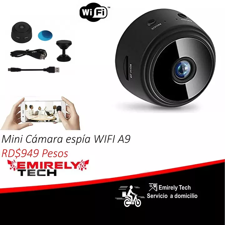 Mini camara espia Wifi A9 recargable 1080P