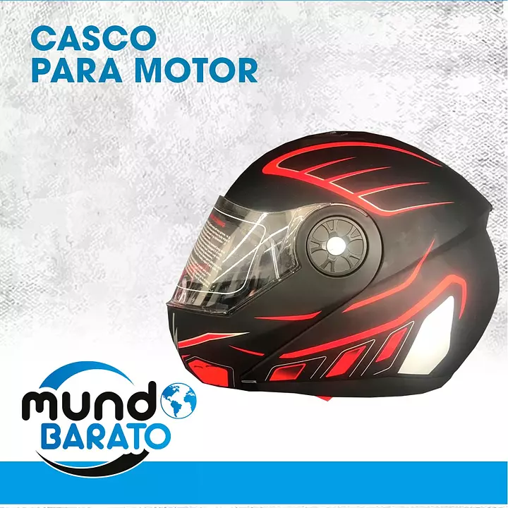 Casco discount de motorizado