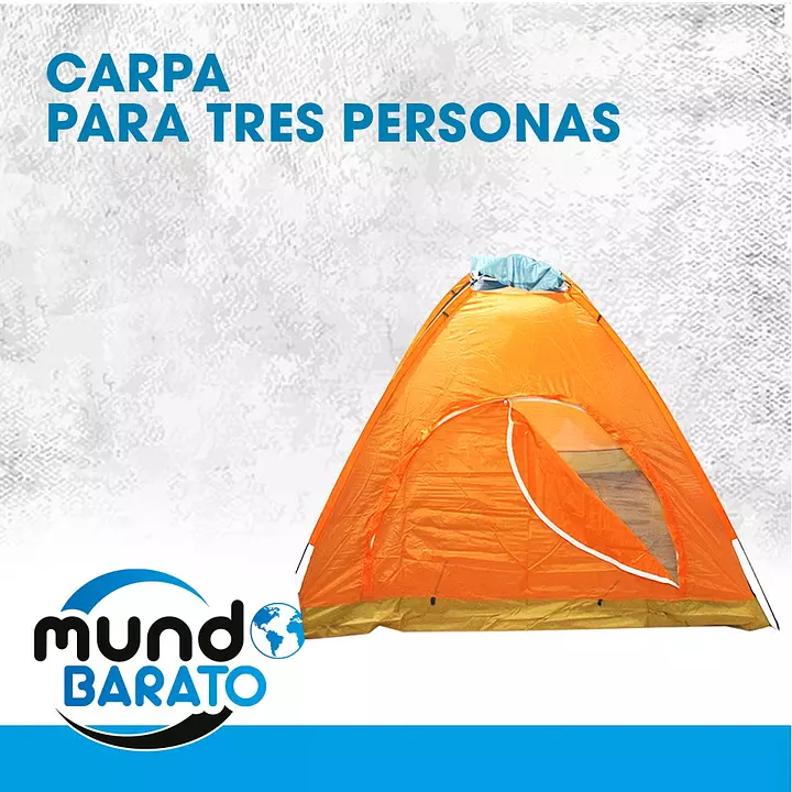  Tienda de campaña para acampar para 3 personas, carpa