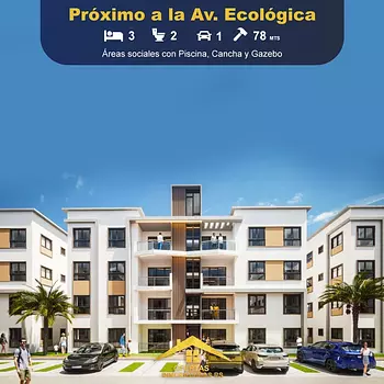 apartamentos - PROYECTO RESIDENCIAL UBICADO EN LAS PROXIMIDADES DE CIUDAD JUAN BOSH