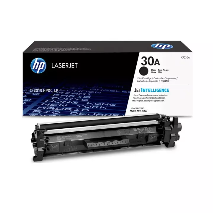 HP 30A BLACK ORIGINAL LASERJET TONER CARTRIDGE, CF230A.