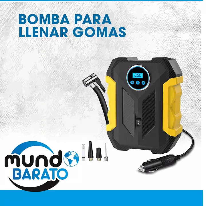 Compresor De Aire Digital Para Auto Bomba Infladora Portátil 
