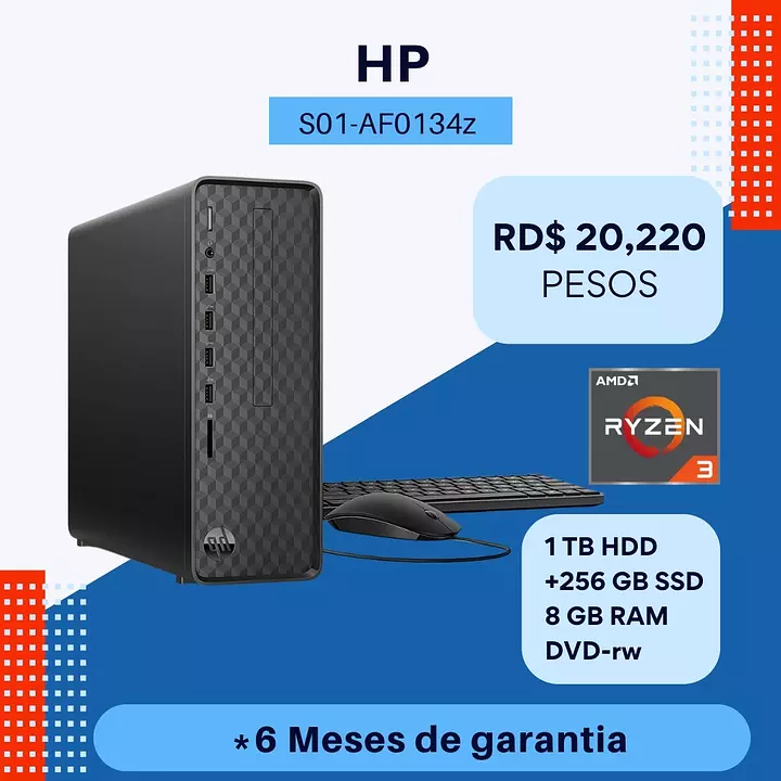 Corotos COMPUTADORA HP SLIM S01AF0134Z