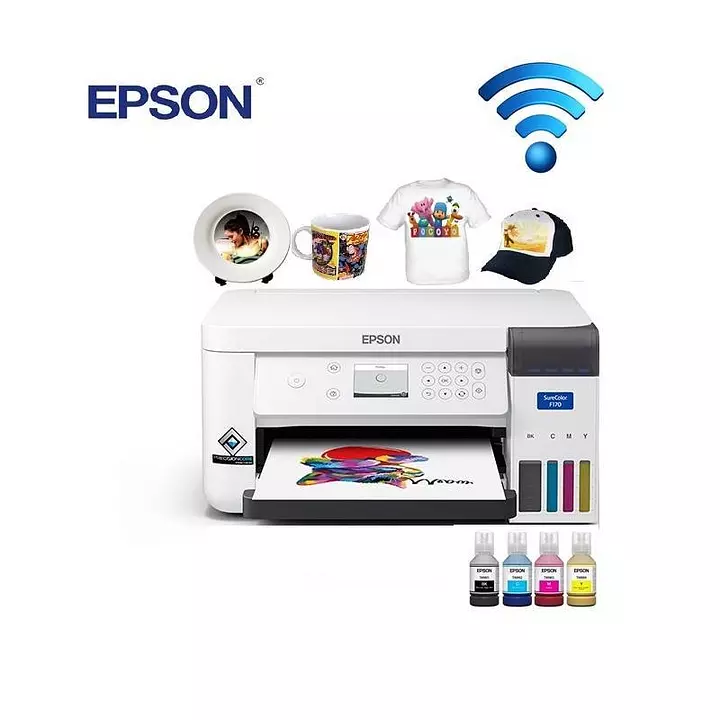 E-Gret Dominicana - Impresora Epson SureColor F170 de Sublimación de 8.5” ✓  Rendimiento confiable ✓ Conectividad flexible ✓ Reemplazo de tinta con  menos frecuencia ✓ 4 colores ✓ Tamaño carta ✓ Bandeja