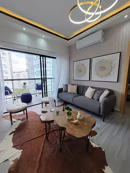 apartamentos - Elegante Amueblado 1Hab con Balcón y Espectacular Área Social con Piscina, Naco.